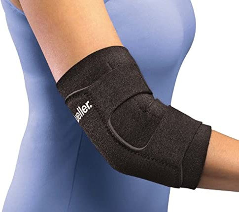 Mueller Elbow Support, Gomitiera regolabile, nero, misura universale