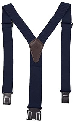 Dickies Men’s Belt Clip Stretch Suspenders, Navy, One Size