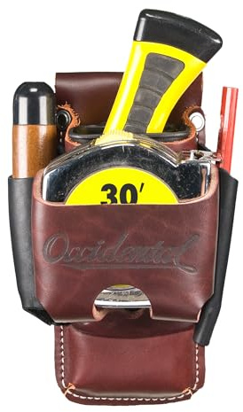 Occidental Leather Clip-On 4 in 1 Tool/Tape Holder - Provides 4x the Tool Capacity - Includes 2003 Oxy Tool Shield - Made in USA