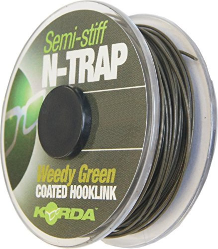 Korda N-Trap Semi Stiff 20m - Vorfachschnur, Tragkraft:20lbs/9.1kg, Farbe:Weed