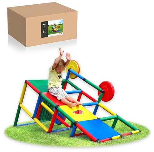 Quadro Basic – Estructura Modular de Escalada y Set de construcción de vehículos para niños, 259 Piezas, a Partir de 18 Meses, Resistente a los Rayos UV, Interior/Exterior, Fabricado en Alemania
