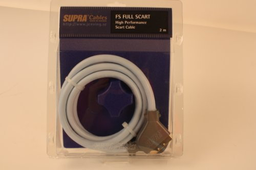 Supra 1001900719 cable EUROCONECTOR 2 m SCART (21-pin) Azul - Cables EUROCONECTORES (2 m, SCART (21-pin), SCART (21-pin), Azul, Male connector/Male connector)