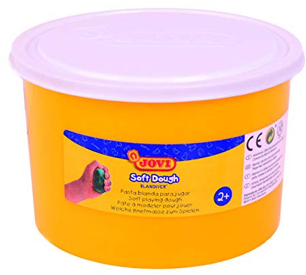 Jovi Blandiver Knete, extra weiche Knetmasse für Kinder ab 2 Jahren, weiß, 1 Dose, 460 g