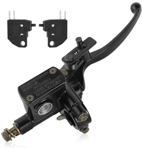 QAZAKY 7/8 inch Right Handlebar Hydraulic Brake Master Cylinder Lever for ATV Quad Moped Pit Dirt Bike Kids Motorcycle 50cc 70cc 90cc 110cc 125cc 150c 200cc 250cc GY6 22mm Taotao Kazuma Sunl Roketa