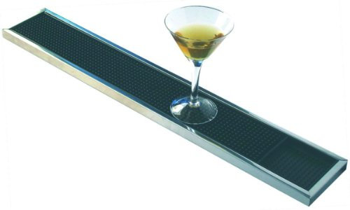 Barmatte mit Edelstahlwanne 60x10 cm