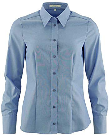 Seidensticker Chemisier pour femme - Chemisier de ville - Chemisier chemise - Regular Fit - Manches longues - Uni - 100 % coton