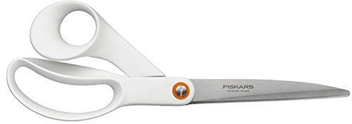 Fiskars Universalschere, Gesamtlänge: 24 cm, Qualitätsstahl/Kunststoff, Functional Form, Weiß, 1020414