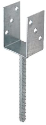 Index APPT101-Ancoraggio posteo pata ondulata galv. 101 x 100 mm (confezione da 1 Ud.)