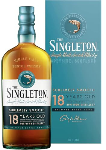 The Singleton of Dufftown 18 Jahre, Single Malt Scotch Whisky, mit Geschenkverpackung, handgefertigt auf schottischem Boden, 40,00% vol, 700ml Einzelflasche |