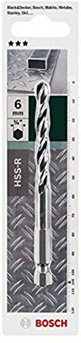 Bosch 2609255143 6 mm Diameter Hex Shank Metal Drill Bit