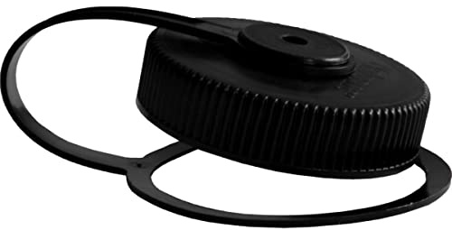 Nalgene Kunststoffflaschen Deckel Weithals 1L, schwarz, 63/53, 076371