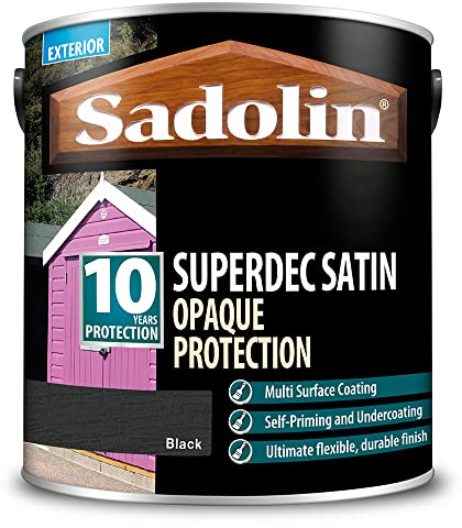 Sadolin Opaque Wood Stain 2.5 l Satin Black