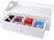 Schramm® Tee Tablett Serviertablett Weiss mit Schublade ca. 30x20x11cm Teetablett Teebox Tee Box Landhaustil Betttablett