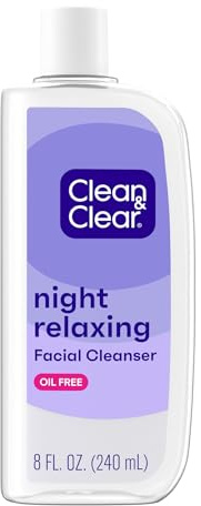 Clean & Clear Night Relaxing Deep Cleaning Face Wash, 8 Fluid Ounce (Packaging May Vary)