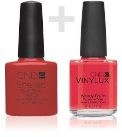 CND Shellac CND Duo Kit – Lobster Roll with CND VINYLUX LOBSTER ROLL