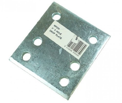 6 trou Boule d'attelage goutte plate – 10,2 cm