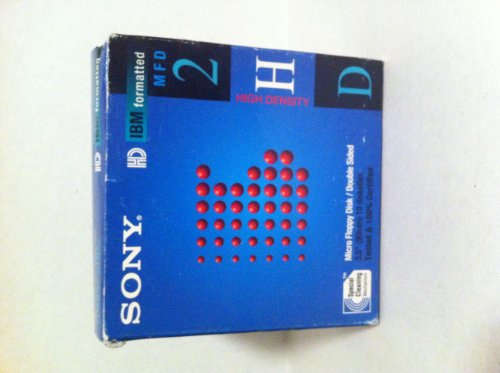 1995 Sony Electronics, Inc. Sony Micro Floppy Disk/double Sided 10mfd-2hdcf 10 Pack Blister Box Package---capacity IBM Formatted 1.44 Mb