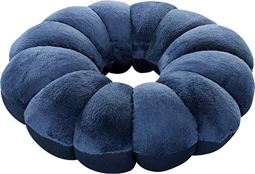 WENKO Multi Relax-Kissen - für jede Nackenform, Polyester, 36 x 10 x 36 cm, Blau