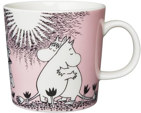 Iittala Arabia Mumin Moomin Tasse mit Henkel Henkelbecher Becher 300ml - Love / LiebeLove, 1 Stück (1er Pack)