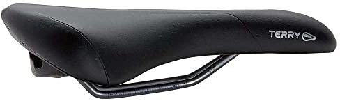 Terry Figura GT Max Herren Sattel mit CrMo-Gestell und WeatherMax Dura Silk Obermaterial in der Farbe Schwarz, Sitzbreite: 9cm - 12cm, 423 006 17