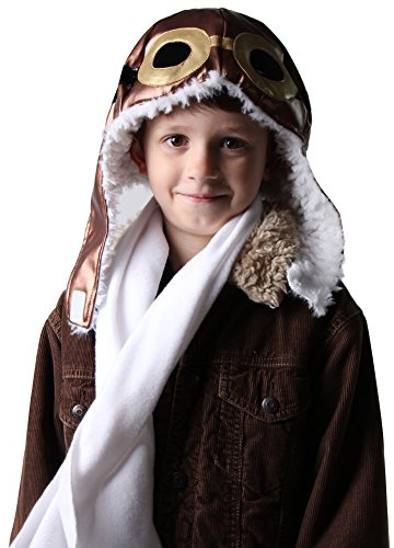 Making Believe Kids Aviator Dress Up Costume Hat and Scarf Set