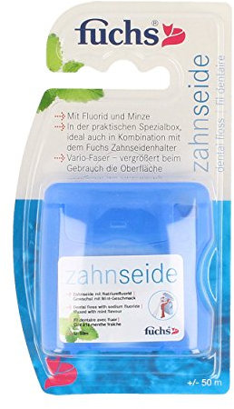 Fuchs Zahnseide gewachst mint, 50 m