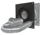 3 PelletVent Pro Wall Thimble Air Intake Kit | Durable Stove Pipe Venting System with Insulated Ring and Flex Hose for Wood Pellet Stoves and Biofuel Use | Rated Up to 570°F | USA & Canada Compatible