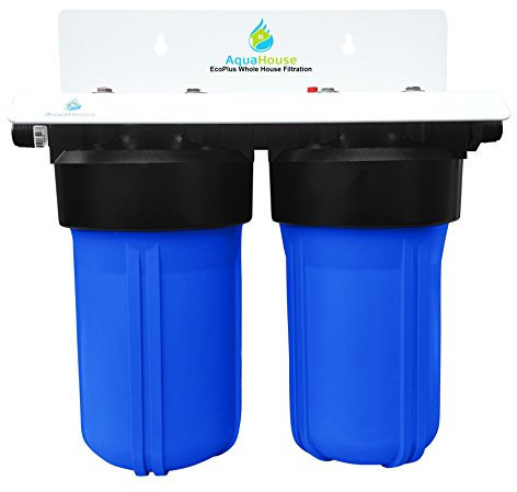 Water Filter Man WFMHHWFSFAM EcoPlus Sistema de filtro de agua para toda la casa y suavizante de agua sin sal