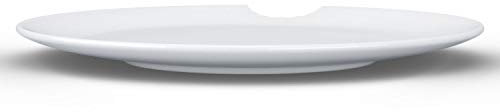 FIFTYEIGHT PRODUCTS / Tassen / Speiseteller 2er-Set, „mit Biss (Porzellan, Ø 28 cm, weiß, Made in Germany)