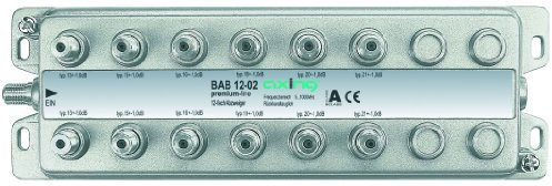 Axing BAB 12-02 12-Fach Abzweiger mit 13-21 dB Abzweigdämpfung (5-1006 MHz)