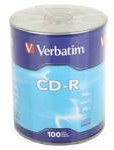 Verbatim 96524 blank CD CD-R 700 MB 100 pc(s) - CD-RW virgin (CD-R, 700 MB, 100 pc(s), 52x, Axle)