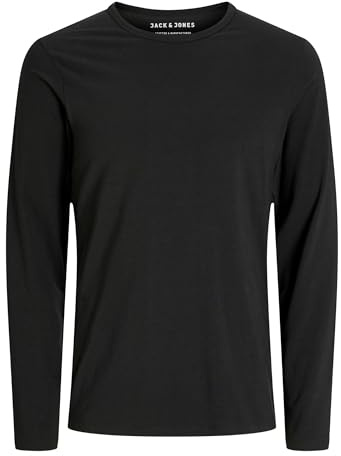 JACK & JONES Men's Basic O-Neck Tee T-Shirt, Black, M