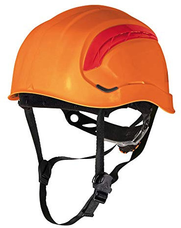 Delta Plus Granite Wind Casque de travail en hauteur ABS ventilé avec rotor réglable Orange