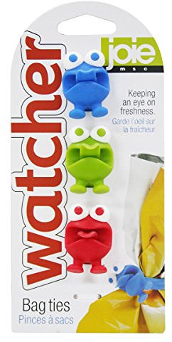 Joie Verschlussbänder Frosch Set 3-teiliger aus Kunststoff, Farbe: Mehrfarben, Maße: 15x9 cm, 49505