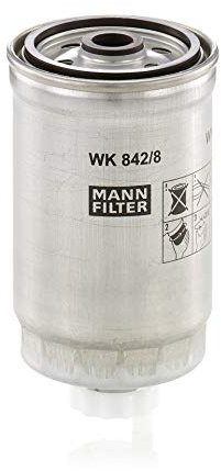 MANN-FILTER WK 842/8 Kraftstofffilter - für Pkw + Transporter