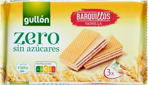 Gullón Zero sin Azúcares Sabor Vainilla, 3 x 60g