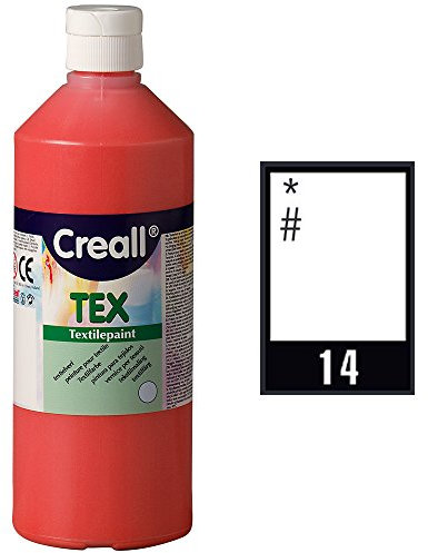 Creall Textil- & Stoffmalfarbe | Weiß 500 ml | Waschmaschinenfest nach Fixierung | Für T-Shirts, Jeans, Schuhe, Stofftaschen, Möbel & Autoinnenraum/Dachhimmel