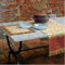 Bassetti 9275587 Oplontis V8N Tischläufer, Rot, 50x150