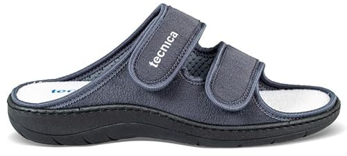 EXTRO STYLE - Sandali Ortopedici Donna e Uomo, Tecnica 10, Per Alluce Valgo, Dita a Martello, Metatarsalgie, Piedi Gonfi e Bendati, Sandali Antiscivolo Con Plantari Estraibili, Grigio - Taglia 44