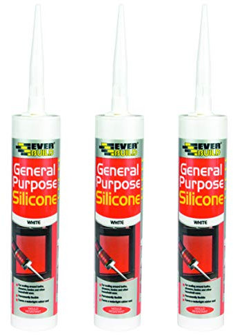 Everbuild 3 X General Purpose Silicone Clear 310ml EVBGPSCL