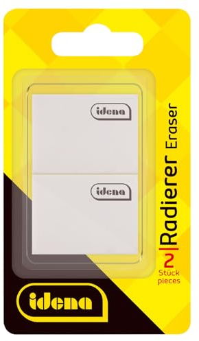 Idena 522058 – radergummi för blyertspenna, 2 stycken