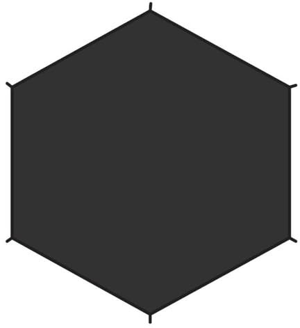 Fjällräven Unisex Dome 2 Footprint Zelt, Black, One Size