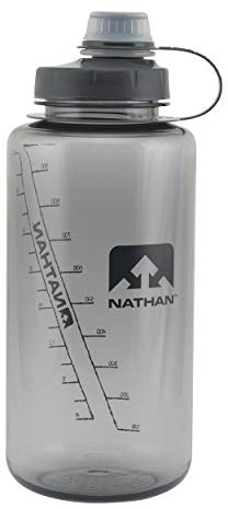 Nathan Big Shot Unisex Outdoor Narrow Mouth Water Bottle available in Grey - 1 Litre