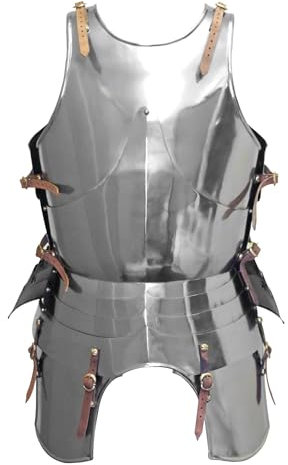 Battle-Merchant Italienischer Plattenharnisch, um ca. 1450, handgefertigt aus Stahl - tragbar - Ritterrüstung - Plattenrüstung - Ritter - Mittelalter - LARP