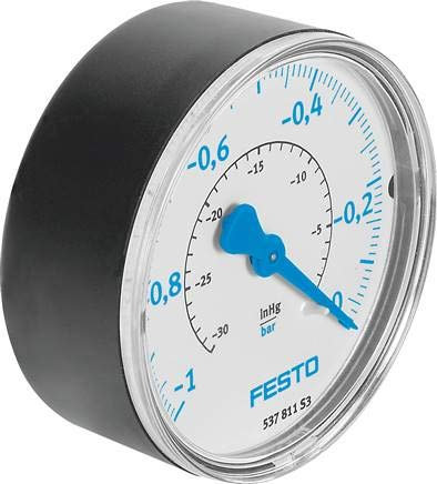 VAM-40-V1/0-R1/8-EN (537810) Vakuummeter Nenngröße Manometer:40 Anschlusslage:Rückseite zentrisch