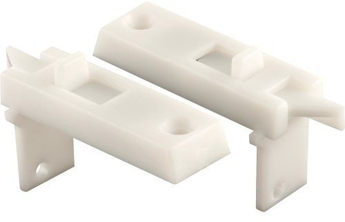 Prime-Line F 2642 Vinyl Spring-Loaded Replacement Window Tilt Latch Pair, 1-11/16” Hole Center, White (1 Pair)