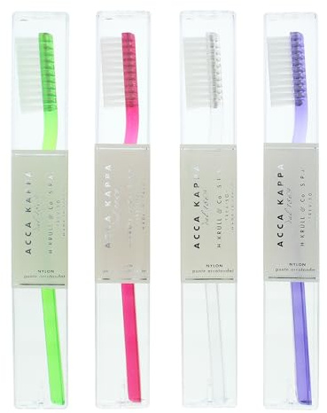 Acca Kappa Cepillo de dientes suave, cepillo de dientes manual, cerdas de nailon, 570/3
