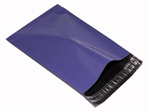 realpack® 500 x Lila Violett Kunststoff Poly Versandtaschen Briefumschläge Gr. 10 x 14 250 x 350 mm + (40 mm Lip) DVD Post Porto Kostenloser Schnell Versand