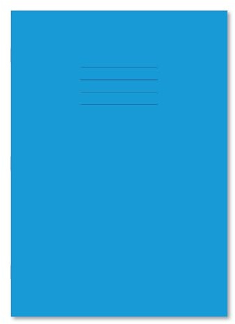 Hamelin A4 8 mm Ruled and Margin 80 Pages Exercise Book - Light Blue (Pack of 50)