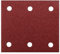 Makita Klett-Schleifstreifen, Rot, Korn 100 - 114 x 102 Korn 100 (50 St)